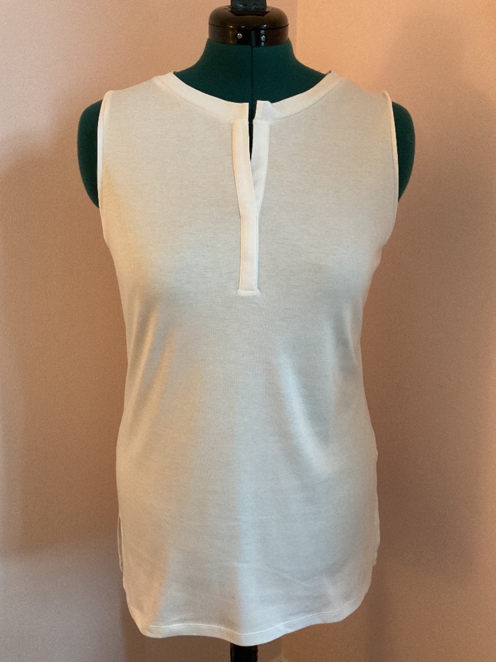NWT Talbots Sleeveless White Tee